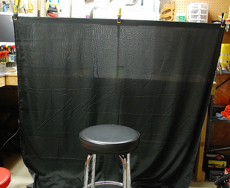 Home made backdrop stand