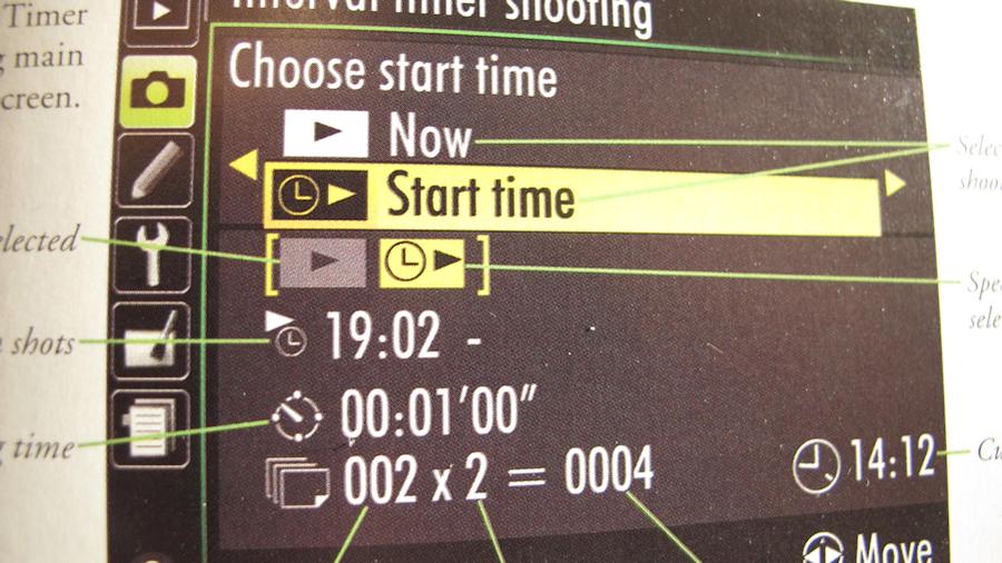 Interval timer settings