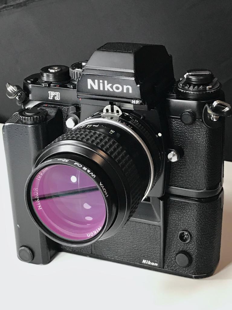 Nikon F3HP with MD-4 finally