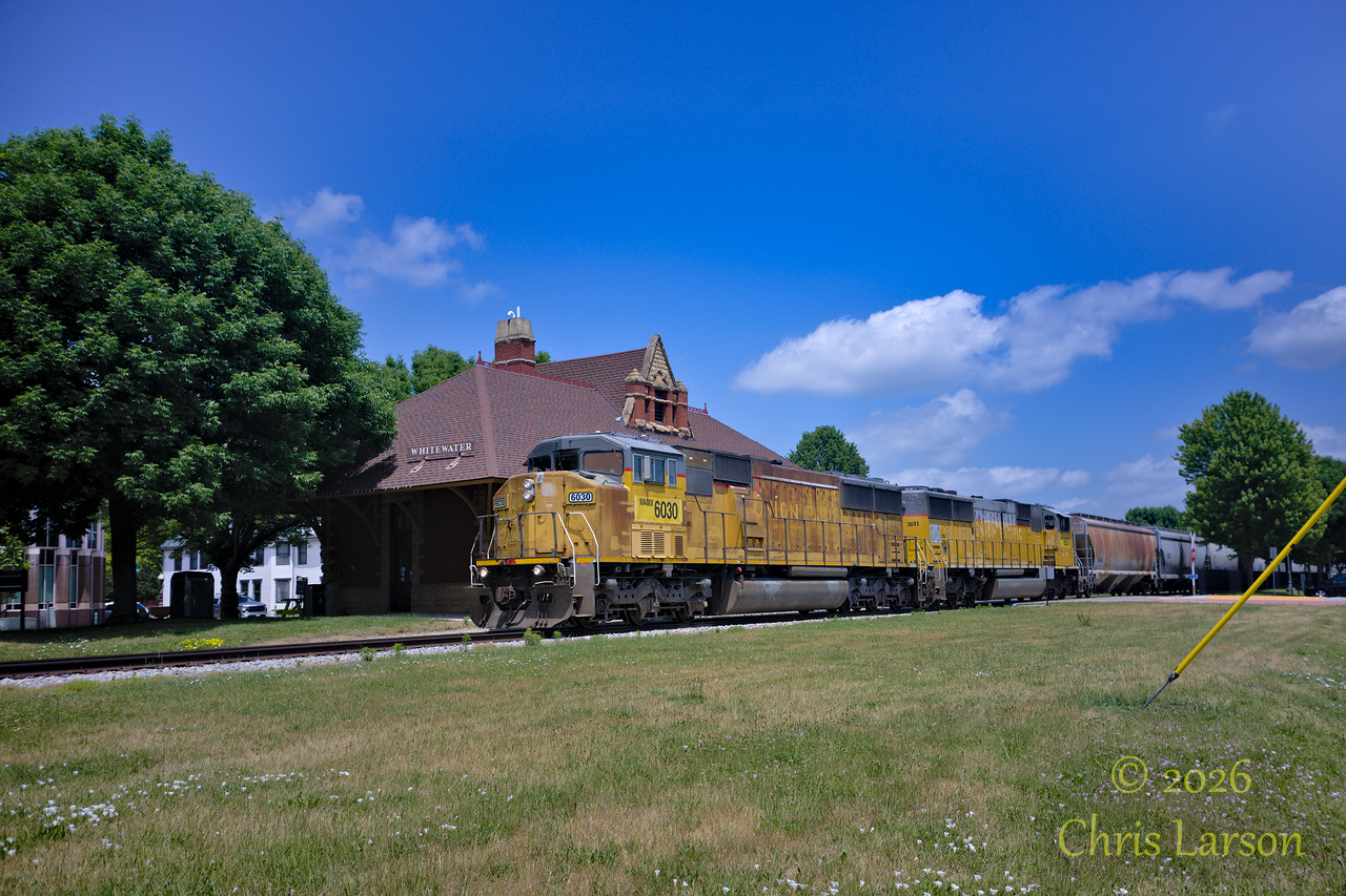 2026-06-10 Train at Whitewater depot.jpg