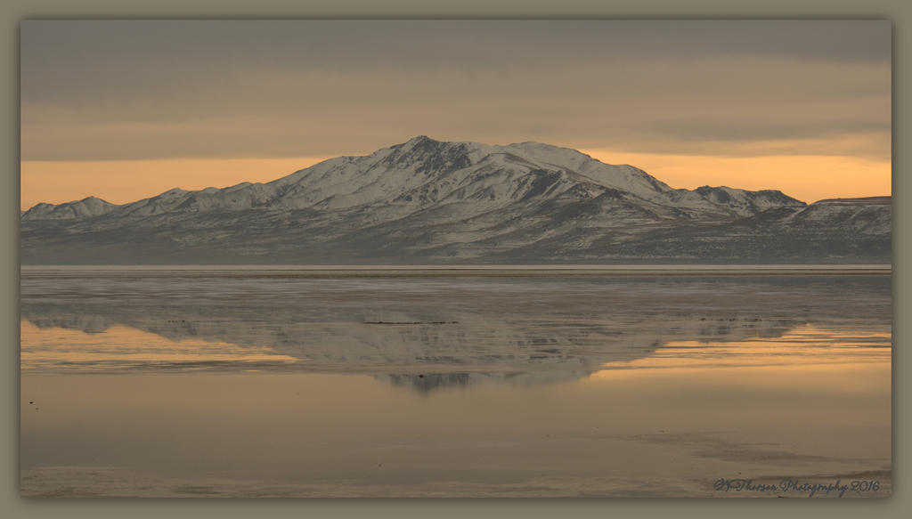Antelope Island Reflected in the Salt Lake 2-16-2016.jpg