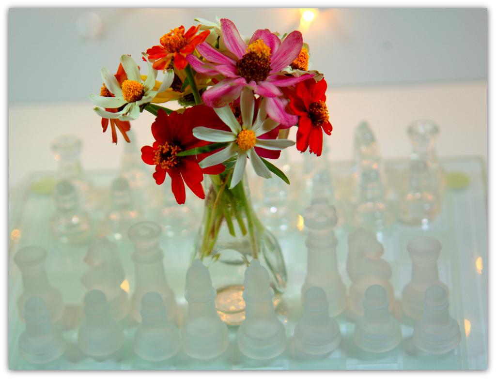 Chess Set and Zinnia Bouquet.jpg