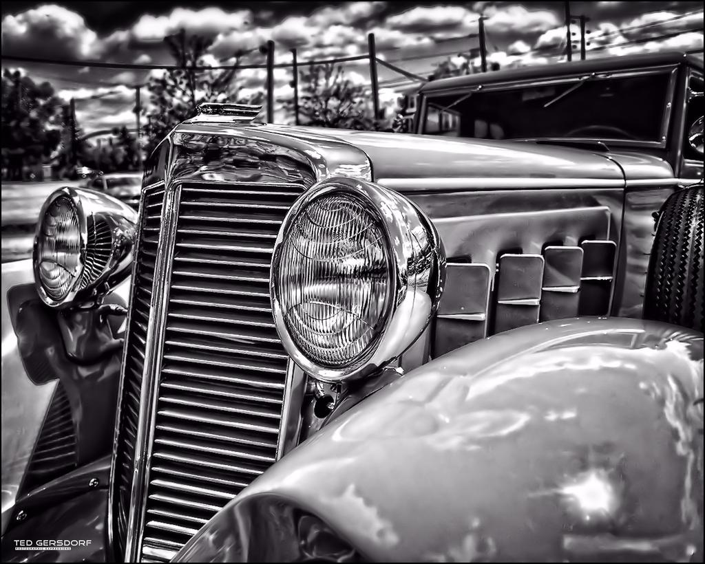 Cool Green Caddy in Medina BW.jpg