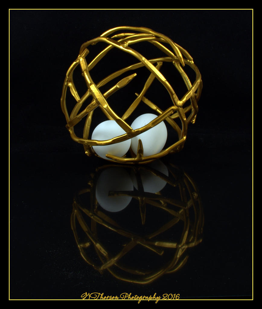 Gold Wired Globe with Two Eggs 6-19-2016.jpg