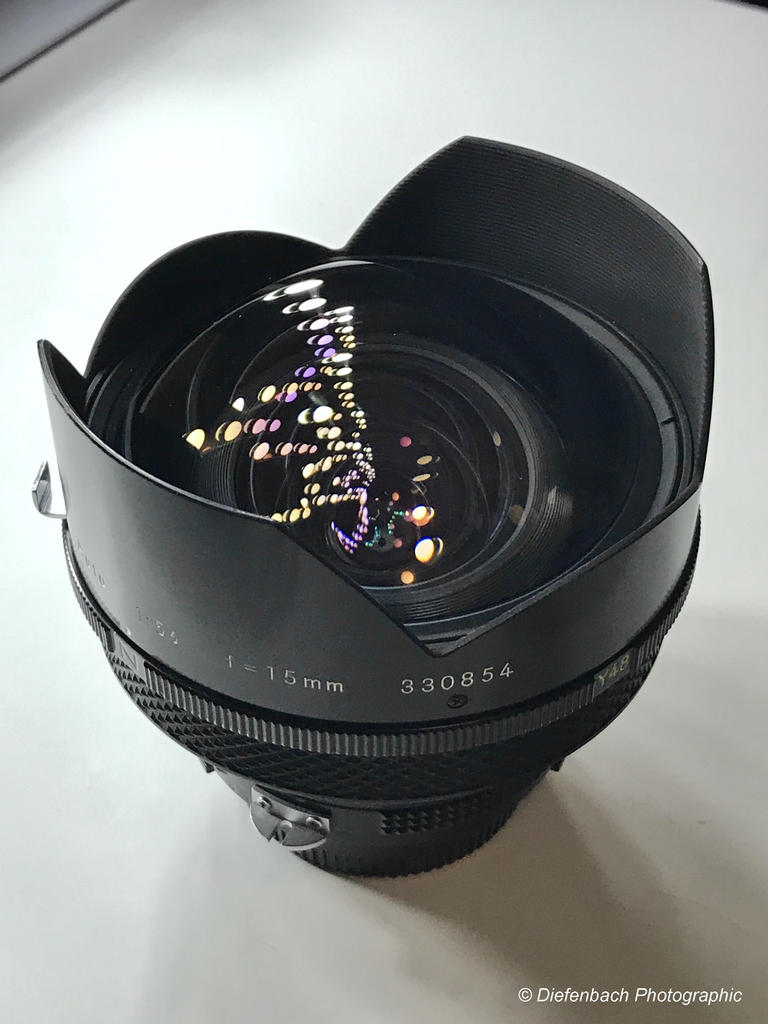 15mm Nikkor-QD.C Auto f/5.6 ultra-wide angle lens on Nikon 15mm Nikkor-QD.C Auto f/5.6 ultra-wide angle lens on Nikon