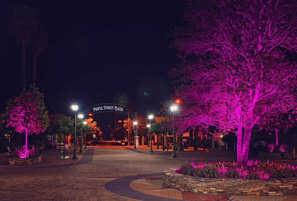 Maple Street Plaza at Night - 08 August 2015.jpg