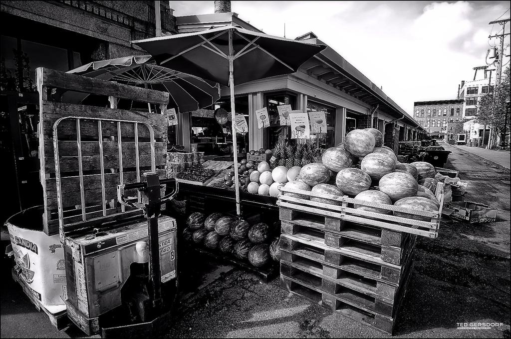 Produce at the Westside Market 2014 BW.jpg