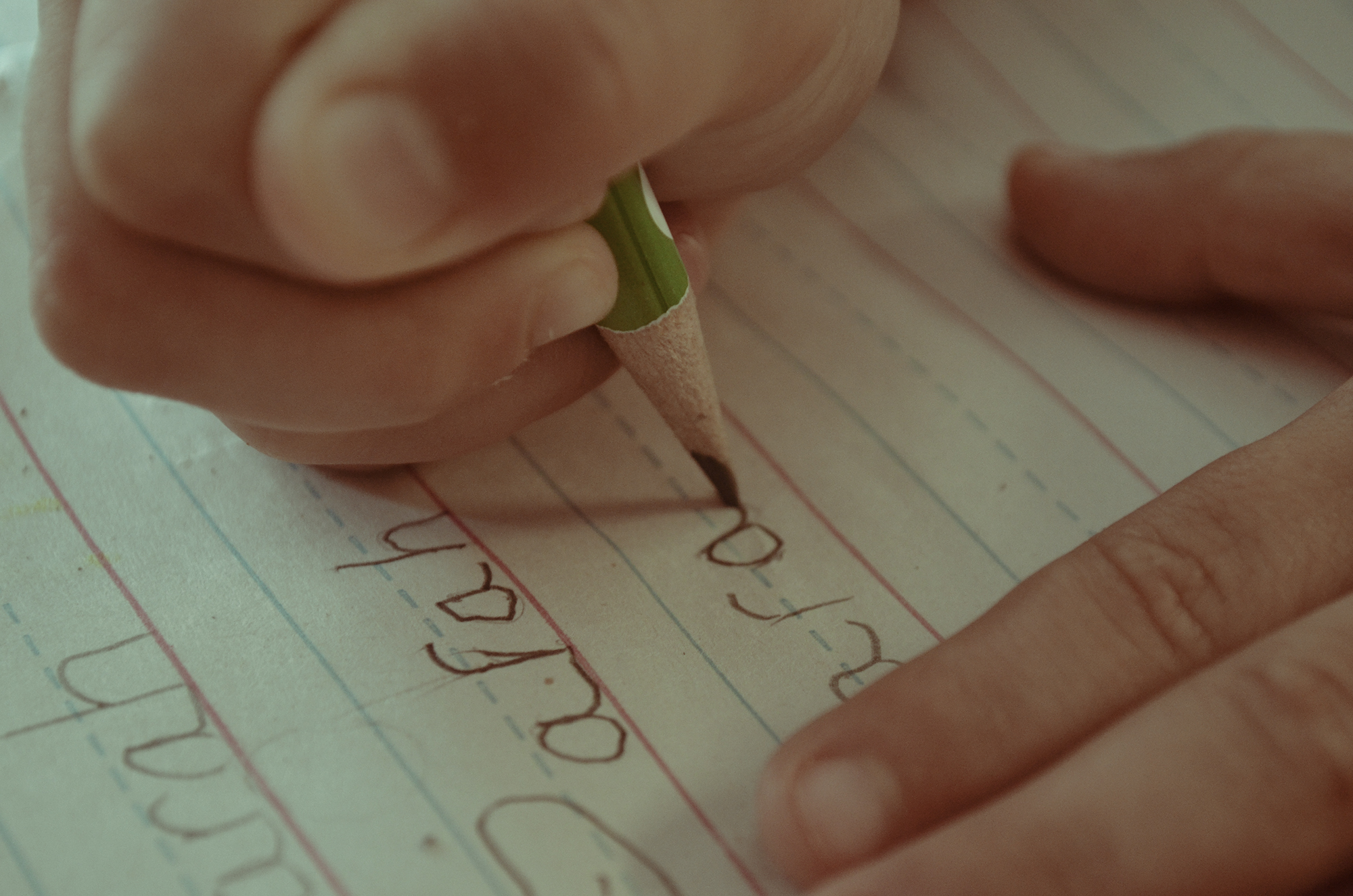 Sarah - Learning to write her name.