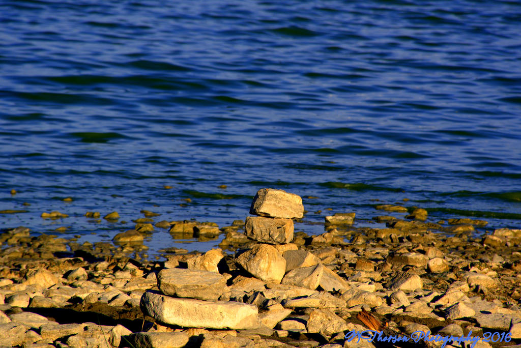Stacked Rocks on Utah Lake 7-20-2016.jpg