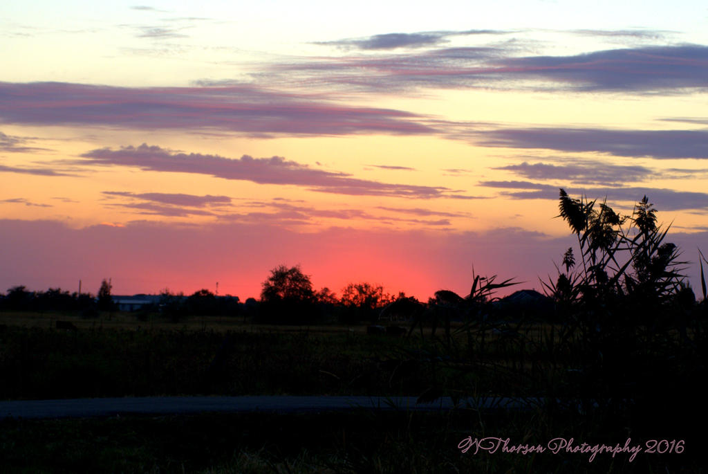 Sunset at Jensen Pond #3 9-6-2016.jpg