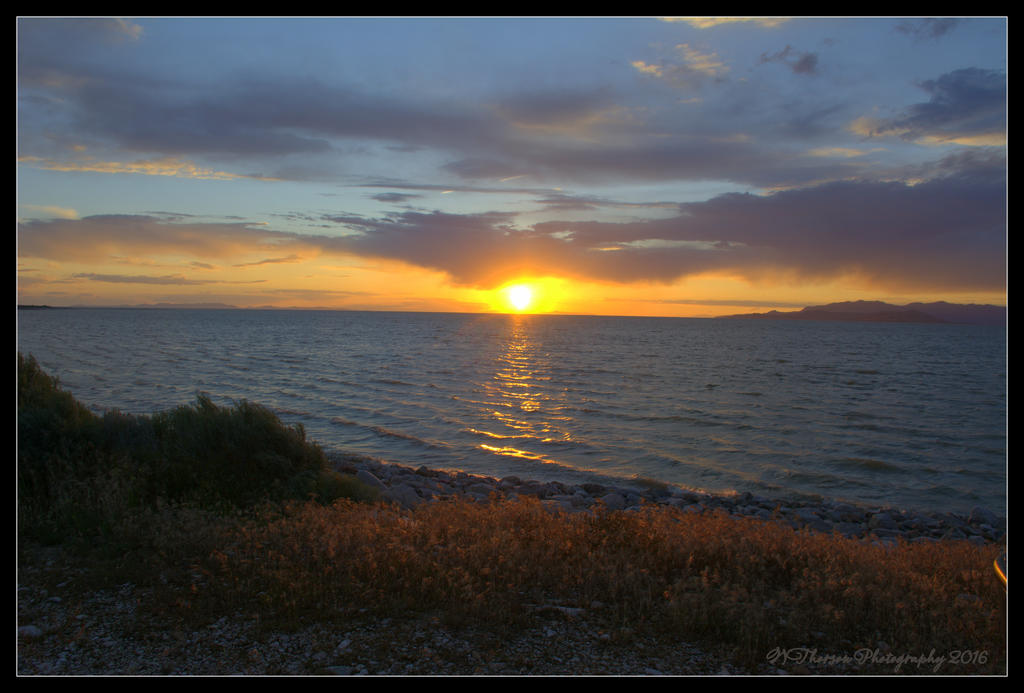 Sunset on the Great Salt Lake  #2 5-27-2016.jpg