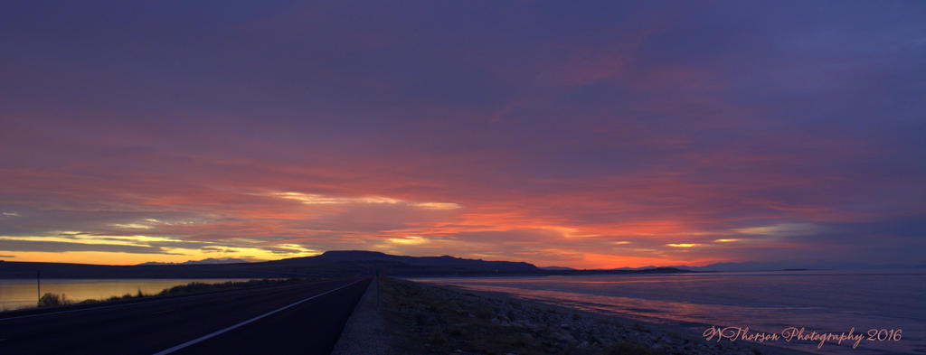 Sunset on the Great Salt Lake Causeway #1 12-19-2016.jpg
