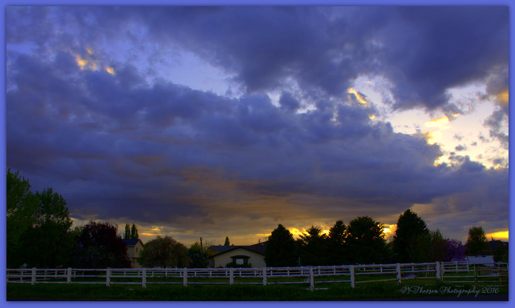 Sunset with a White Fence  4-26-2016.jpg