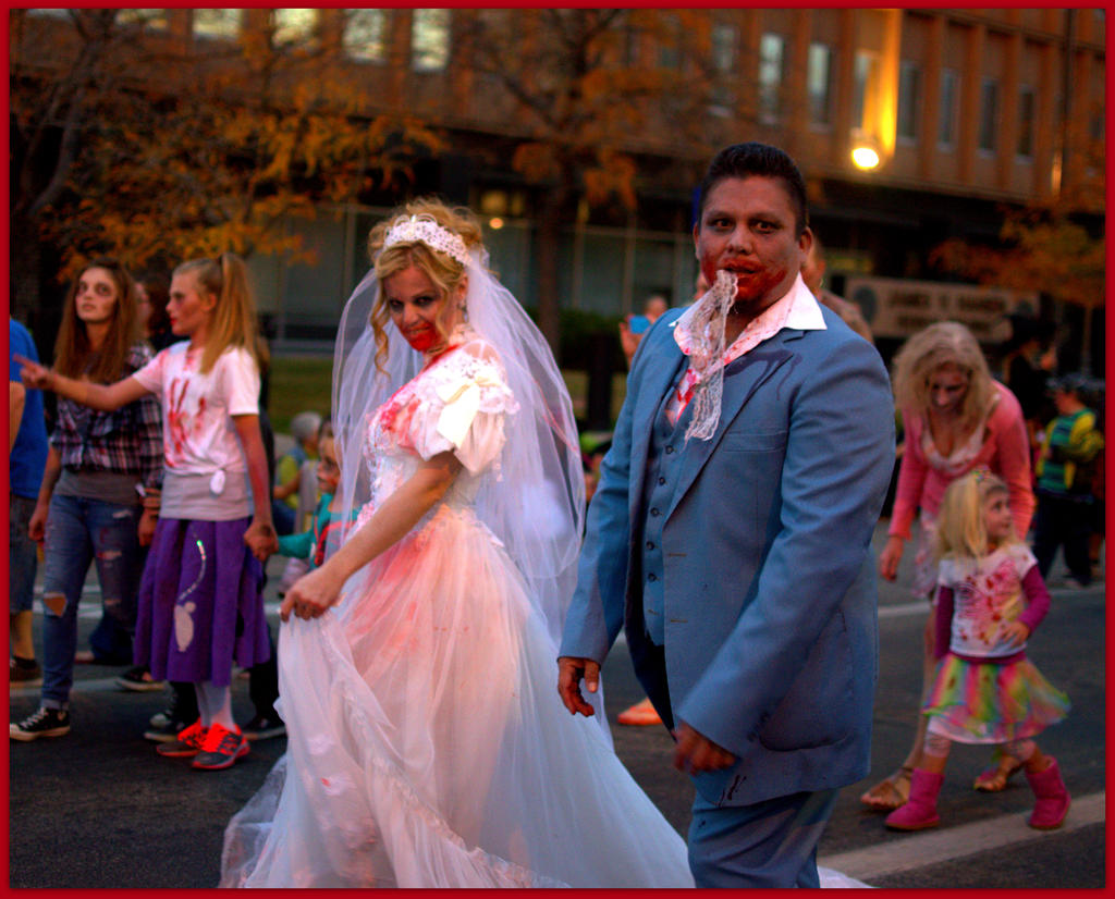Zombie Walk 10-25-2014 Bride and Groom.jpg