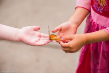 Mya exchanging Butterfly.jpg