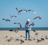 Girl Feeding Gulls 3 (1 of 1).jpg