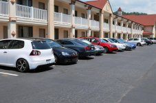 2012-05-19 Helen GA - Southern Worthersee Our Hotel Parking Lot 2 - for upload.jpg