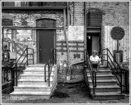 The Oberlin Smoke Break BW.jpg